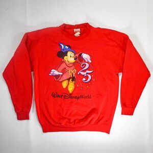 Disney 25 Anniversary Mickey Mouse Crewneck Sweatshirt - XL
